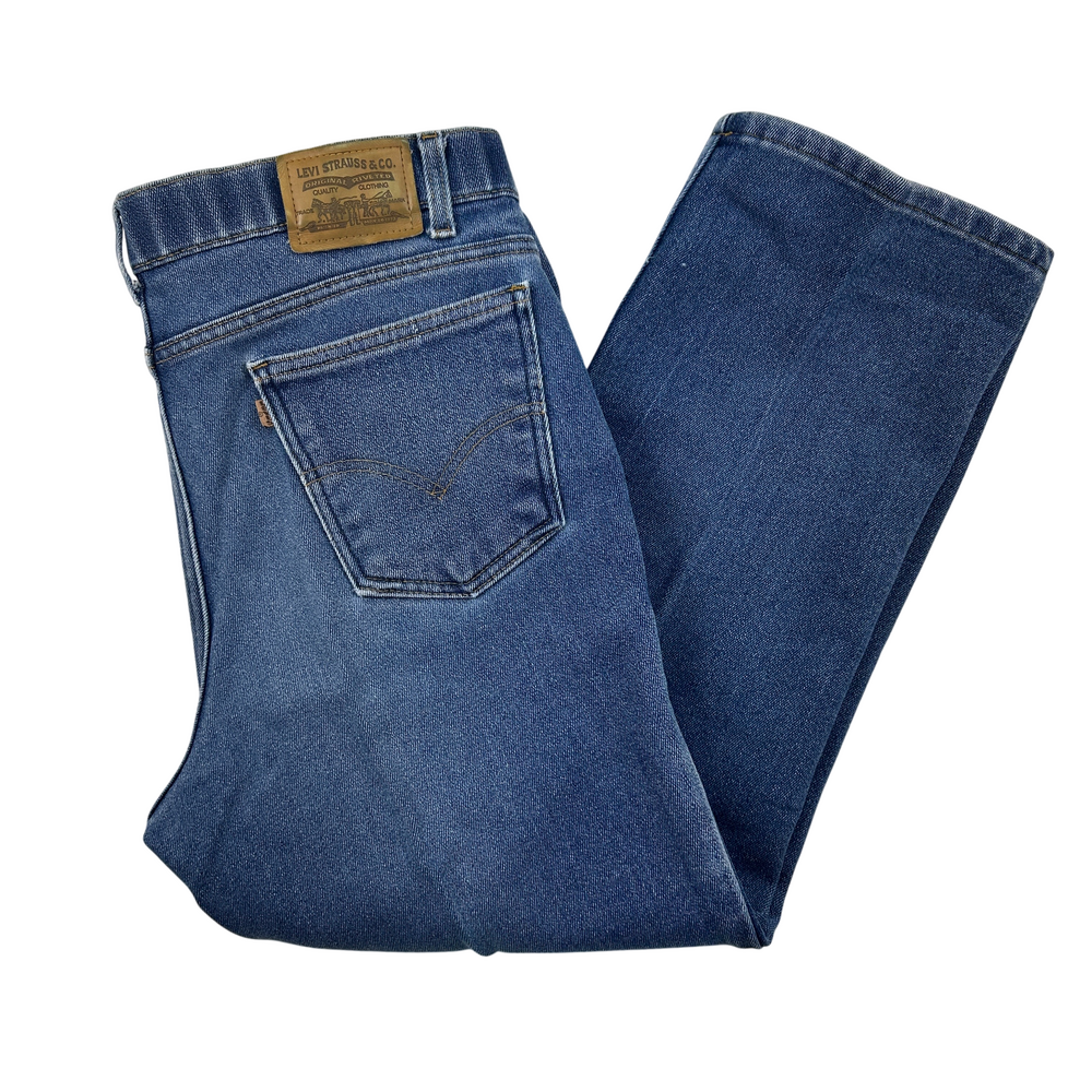 Vintage Levi's 540 Jeans Mens 36x28 Relaxed Fit Stretch Blue Medium Wash Denim